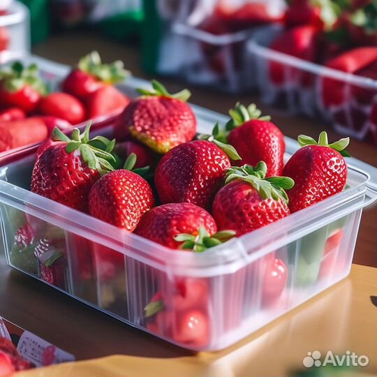 Много клубники Альбион Череповец