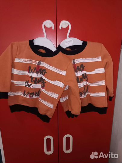 Вещи на двойню 86-92р