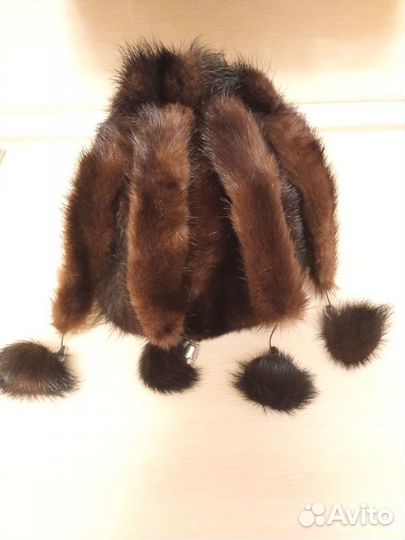 Шапка норковая женская