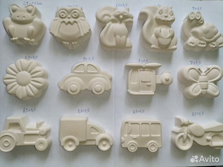 Гипсовые фигурки для раскрашивания детские