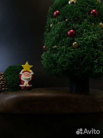 Елка новогодняя из мха