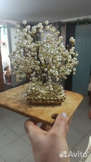 Искусственная сакура из бисера