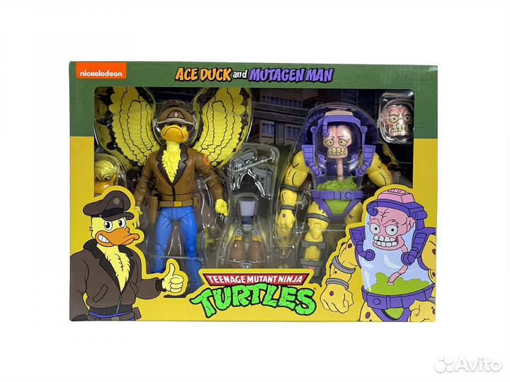 Фигурки Эйс Дака и Мутаген Мэна Neca Tnmt