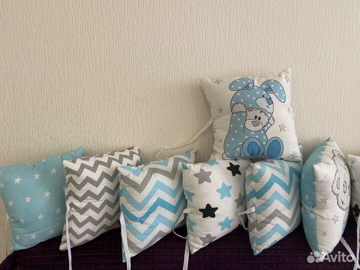 Бортики в кроватку для мальчика