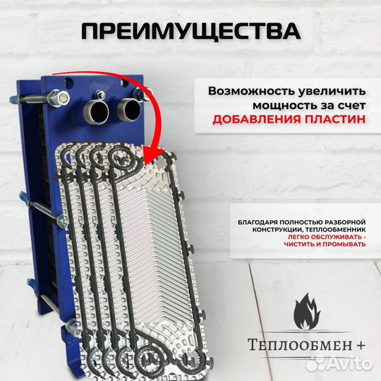 Теплообменник для отопления SN 04-30 1250 л/час