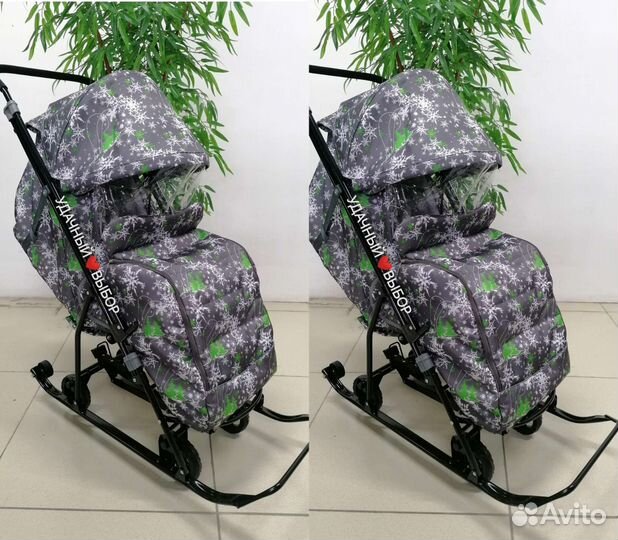 Новые санки-коляска для двойни Galaxy (в наличии)