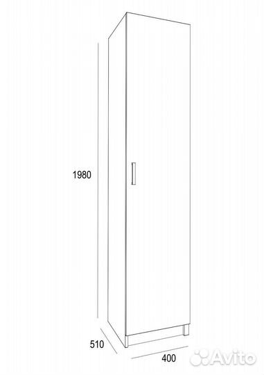 Шкаф однодверный