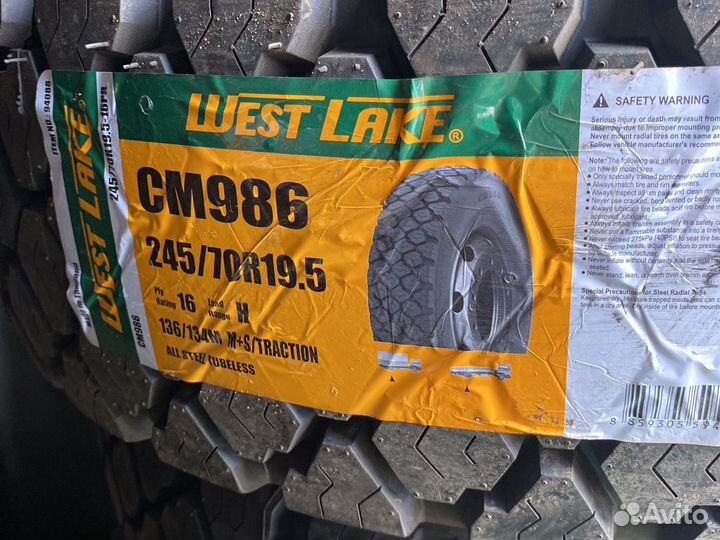 245/70r19.5 West Lake CM 986 136/134M