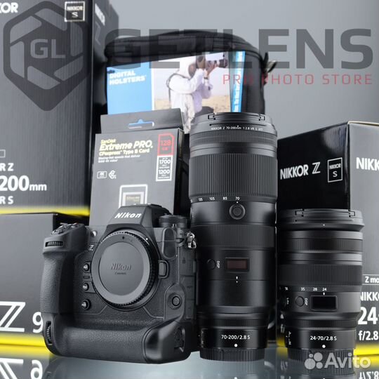 Nikon Z9+Z 24-70mm+Z 70-200mm+Type B 128Gb+Holster