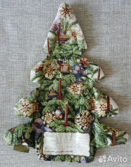 Чехол на бутылку новогодняя елка гобелен