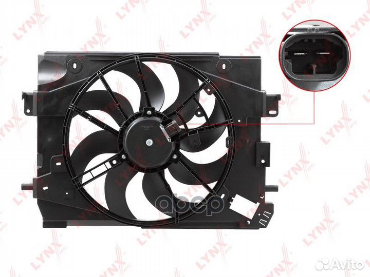 Вентилятор радиатора с кожухом rf1567 lynxauto