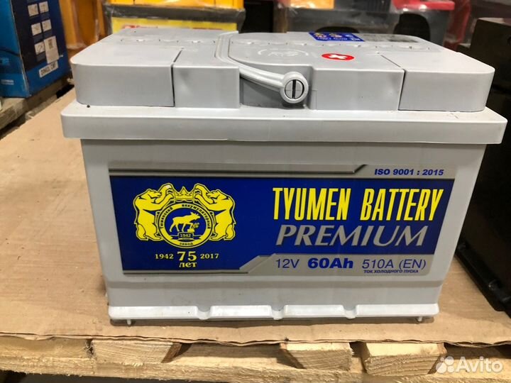 Аккумулятор Тюмень 6ст -60 lа Premium обр. Низкий
