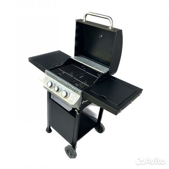 Гриль газовый 2+1/ решётки чугун/ быстрый поджиг