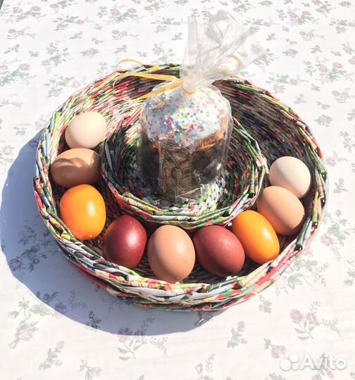 Корзина разноцветная