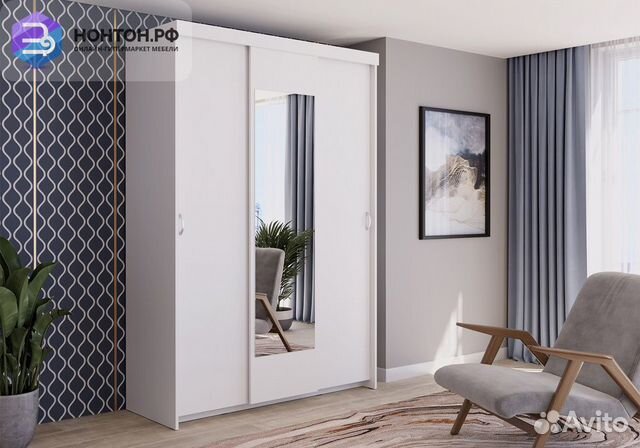 Шкаф-купе Комфорт-9М белый