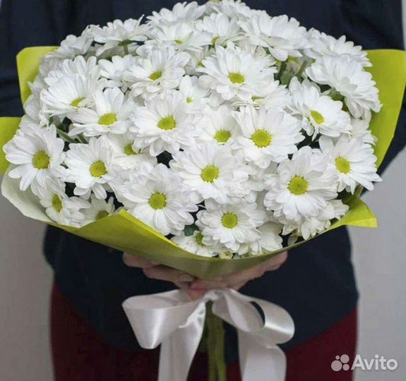 Букеты из Ромашковых хризантем