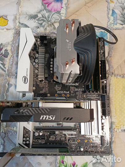 Комплект материнка + процессор