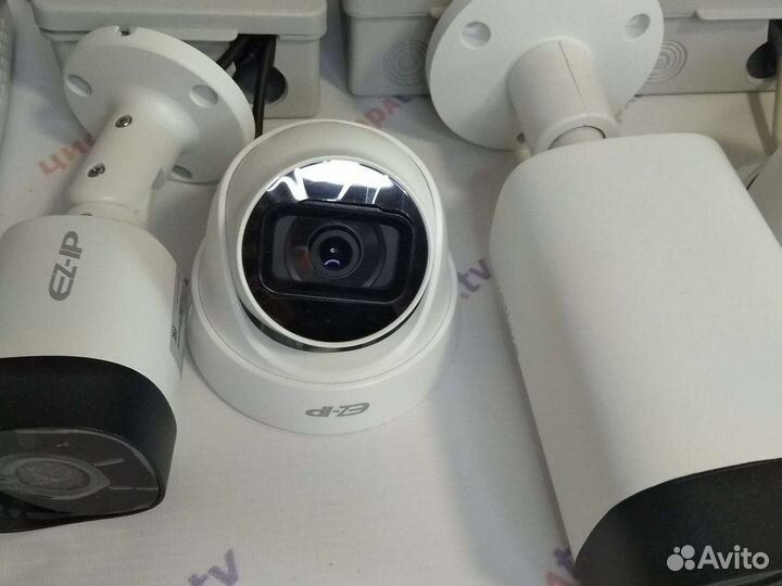 6 Камер IP видеонаблюдения с микрофоном Dahua