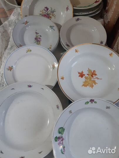 Тарелки, тарелочки, блюда СССР