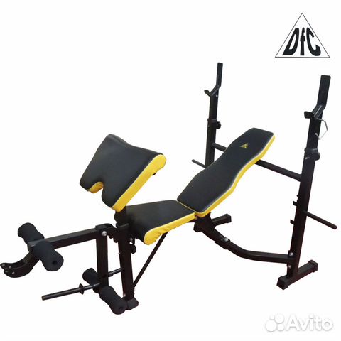 Скамья для жима со стойками DFC D7828
