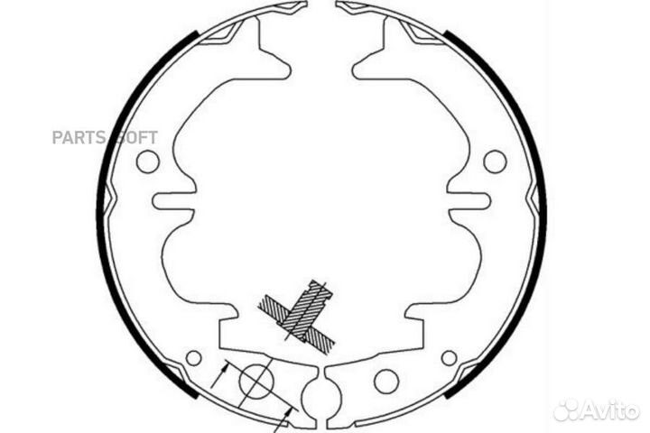 Колодки тормозные барабанные,SB nagamochi