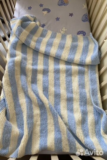 Плед детский вязаный ручная работа