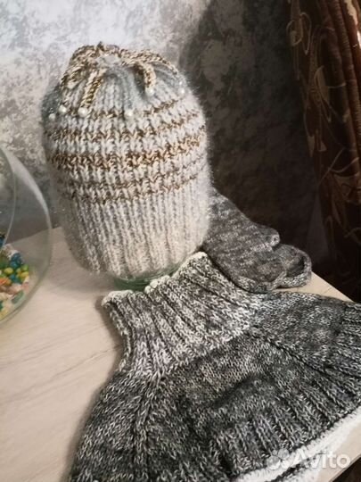 Комплект на осень,зима,женская шапка