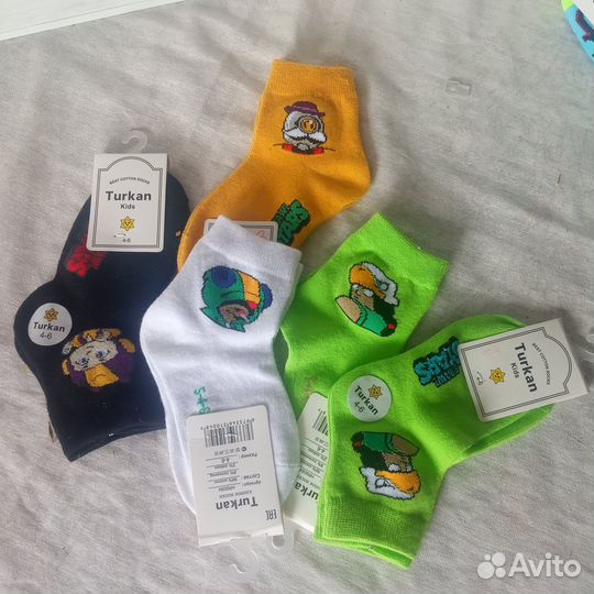 Носки детские Brawl Stars 4-6 л за 5 шт