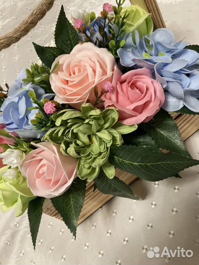 Букет из мыльных цветов