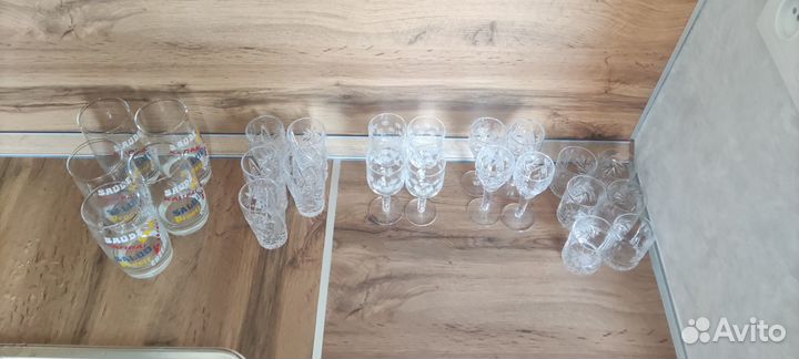 Бокалы/стопки хрусталь