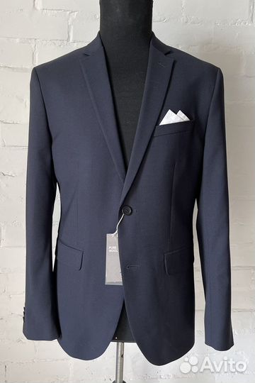 Пиджак мужской H&M 100wool 48 размер новый