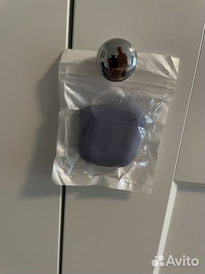 Силиконовый чехол для AirPods 2 светло синий