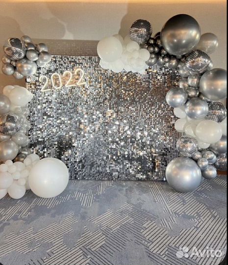 Фотозона из пайеток