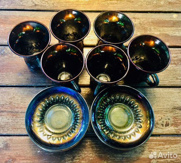 Кофейный сервиз из стекла СССР