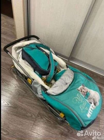 Зимняя коляска санки детские