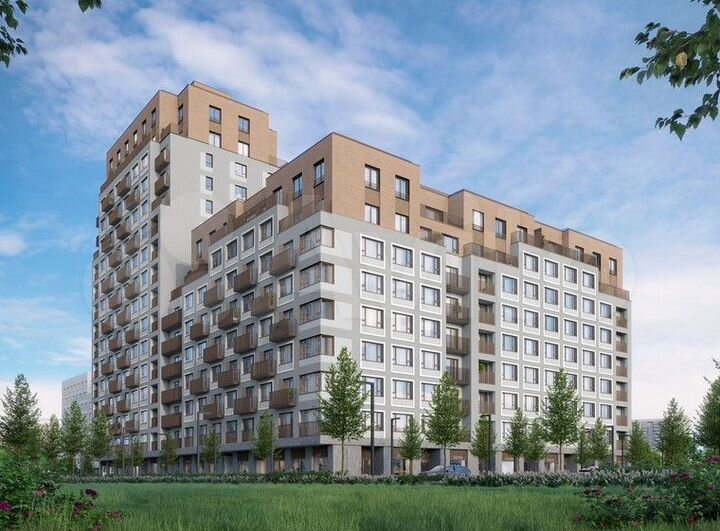 2-к. квартира, 46,4 м², 7/16 эт.
