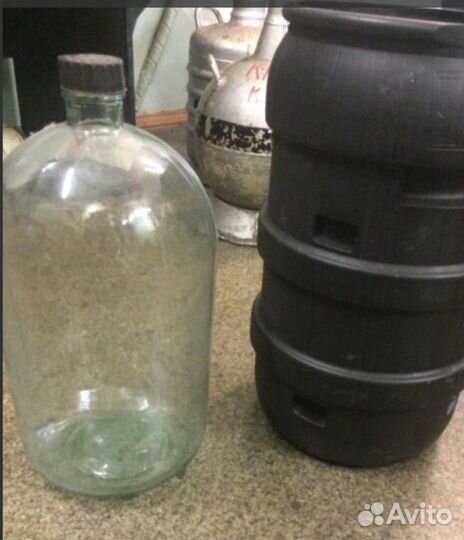Бутыль 20 л стеклянный. 2 шт