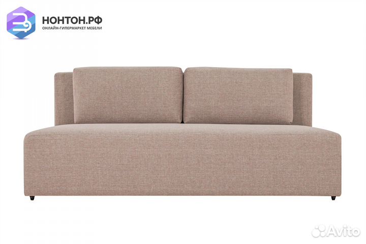 Диван еврокнижка Норд без боковин светло-бежевый