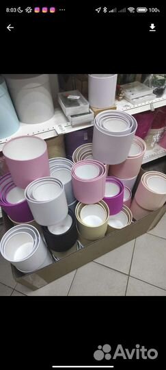 Коробка круглая без крышки