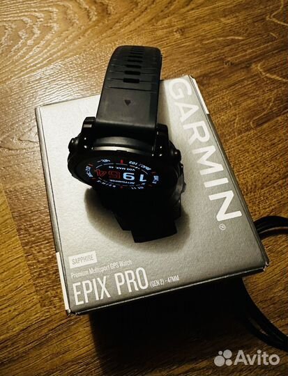 Часы garmin epix gen 2 pro sapphire 47mm titan