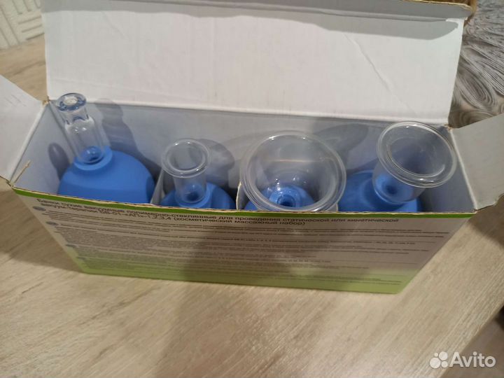 Банки стеклянные массажные для лица