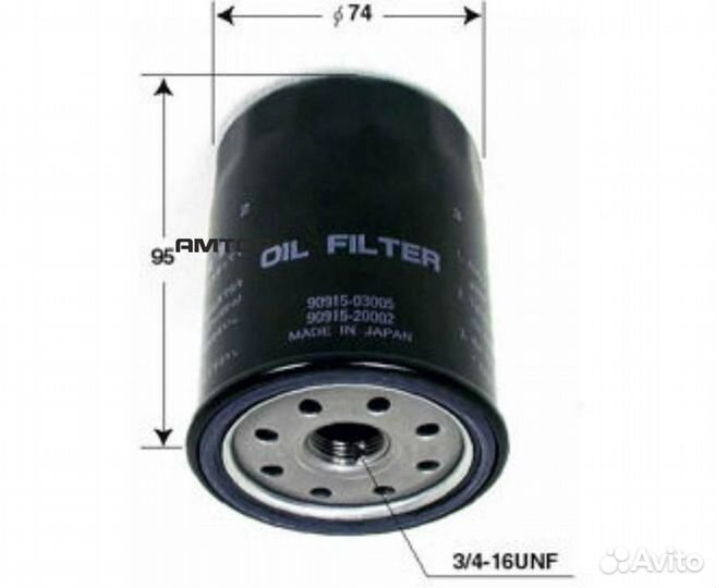 VIC C-114 Фильтр масляный VIC C-114