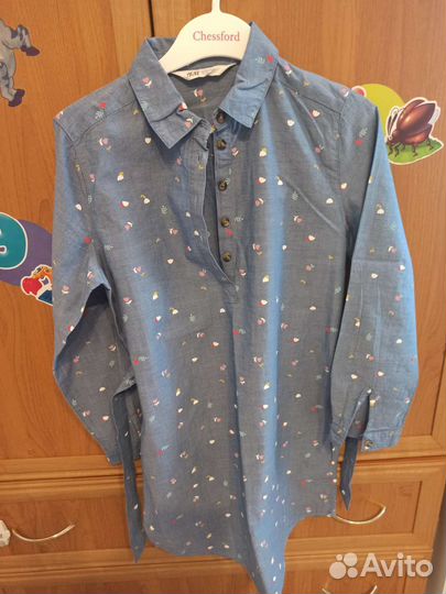 Платье-рубашка для девочки