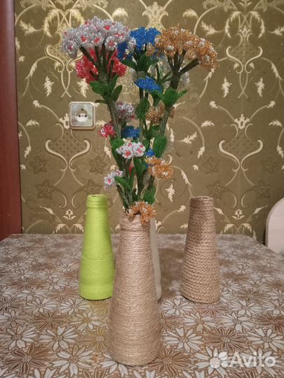 Гипсофила из бисера