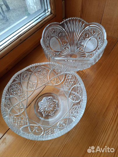 Хрусталь СССР, салатники, кружки