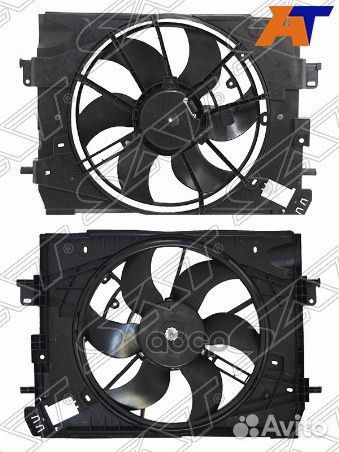 Диффузор радиатора в сборе renault logan/sandero