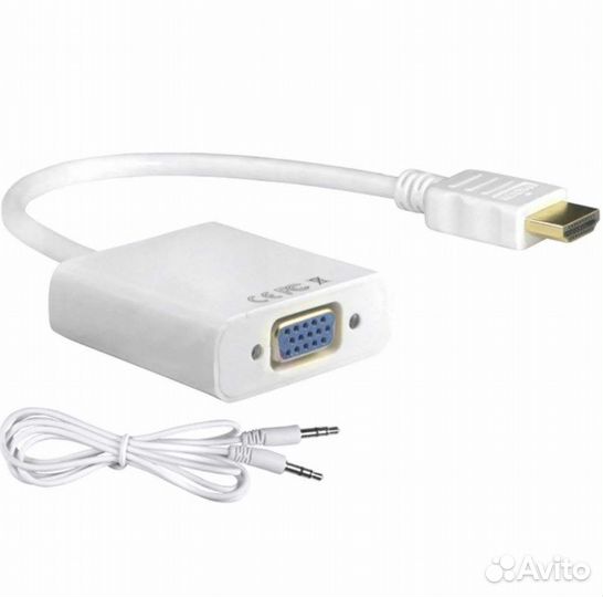 Переходник Hdmi VGA Адаптер +Аудио кабель звук