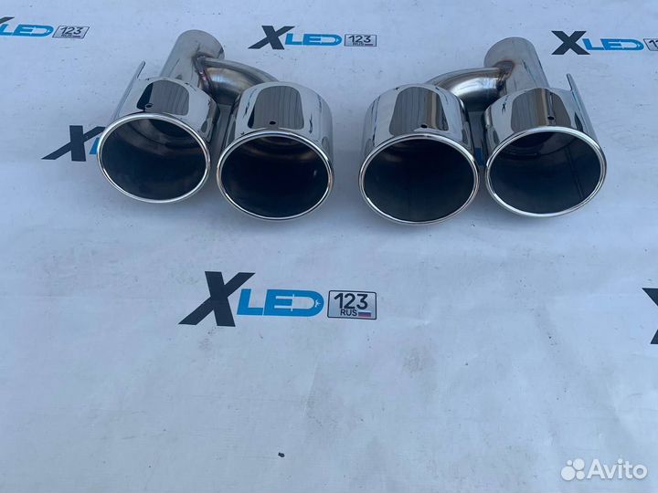 Диффузор бампера + насадки Mercedes W204 C63 AMG