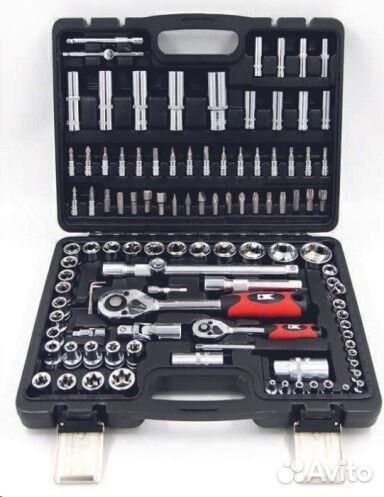 Набор инструментов (108 предм.) 1/2 1/4 хром