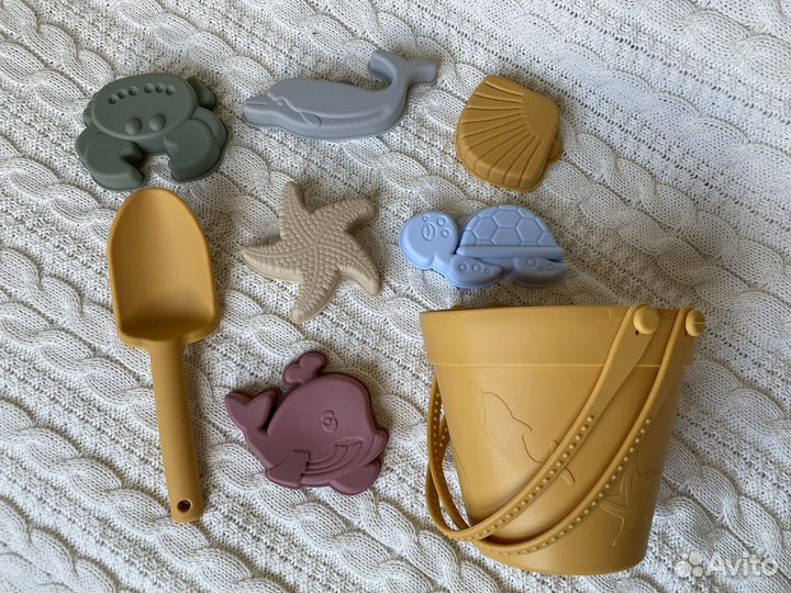 Набор для песка пляжа формочки силиконовые